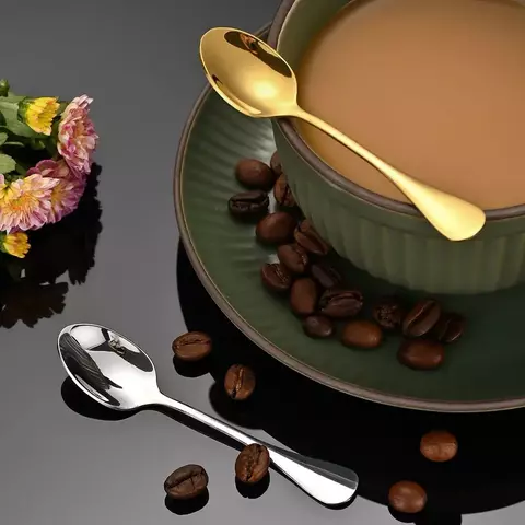 Stainless Steel Dessert Spoon Set, 6 Pieces - buy online