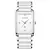 Image of LIGE Women's Watch: Ceramic Strap, Elegant Quartz, Square Design and Luxury Gift