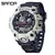 Relógio Sanda G-Estilo Feminino: À Prova D'água 5ATM, Esportivo Militar, Dual Display Digital e Analógico - Carlo Collection - A sua loja de variedades completa