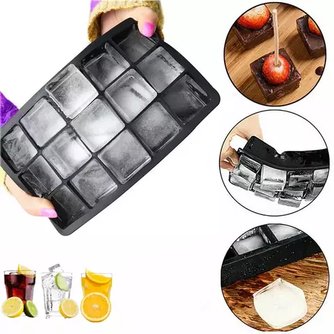Food Grade Silicone Ice Cube Tray - Durable and Easy to Use Ice Block Maker