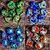 Conjunto de Dados D&D Artesanal com Olho de Dragão 3D - Resina Transparente (7 Peças) - comprar online
