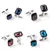 Luxury Men's Cufflinks with Colored Crystals - Elegance and Style on internet