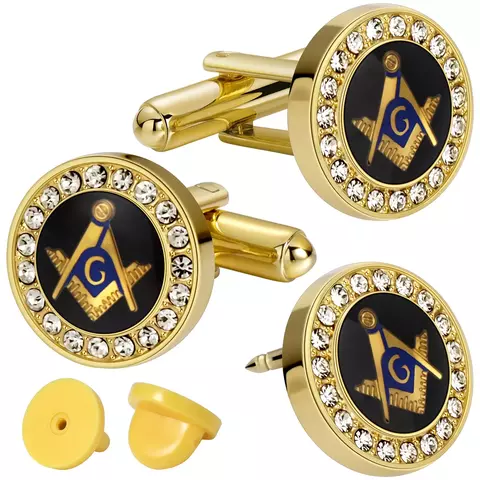 HAWSON Masonic Tie Clip and Cufflinks: Quality and Durability - buy online