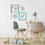 Combo Pequeno Principe Verde KIT Com Enfeite de Porta MDF - Mamãe Decoração - Decoração Infantil, Adesivos, Enfeite de Porta e Papeis de Parede.