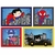 4 Placas Decorativas MDF Super Herois Baby