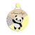 Urso Panda Enfeite de Porta MDF com Nome Personalizado - Mamãe Decoração - Decoração Infantil, Adesivos, Enfeite de Porta e Papeis de Parede.