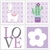 4 Placas Decorativas MDF Lhama Alpaca - comprar online