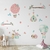 Kit Painel Decorativo Passarinhos Jardim Encantado Rosa - Mamãe Decoração - Decoração Infantil, Adesivos, Enfeite de Porta e Papeis de Parede.