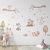 Kit Painel Decorativo Bosque Encantado Bege - Mamãe Decoração - Decoração Infantil, Adesivos, Enfeite de Porta e Papeis de Parede.