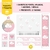 Combo Chuva de Amor Rosa KIT Com Enfeite de Porta MDF - comprar online