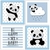 4 Placas Decorativas MDF Urso Panda na internet