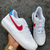 Tênis Nike Air Force Branco/Vermelho unissex - comprar online