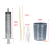 seringa com colher de silicone alimentador para pássaros Filhotes 10ml - Expansão Import & Export Filial