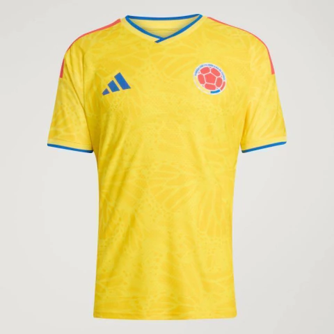 Camisa Colômbia Titular 2026 - Adidas Masculino - Amarela