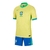 Kit Infantil Seleção Brasileira I 24/25 - Nike - Amarelo e azul com detalhes em verde