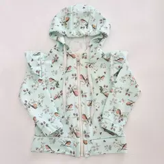 CAMPERA RÚSTICO AQUA PAJAROS Y FLORES