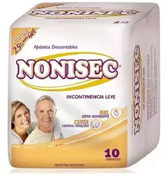 NONISEC INCONTINENCIA LEVE X 10 - comprar online