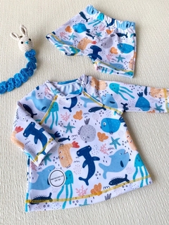 CONJUNTO UV REMERA MANGAS LARGAS + SHORT