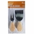 Facas De Queijo Bambu Com Inox - 2 Peças