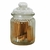Pote Hermético De Vidro Canelado Com Tampa - 280ml
