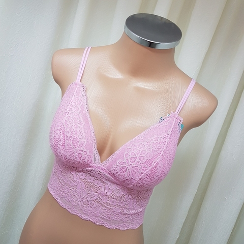 Sutiã Top Alongado Rosa - comprar online