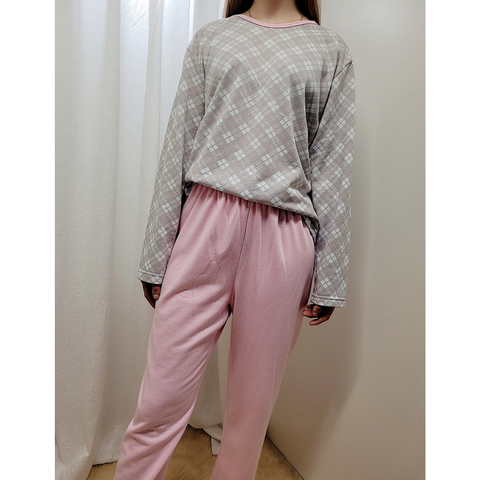 Pijama Moletinho Rosa