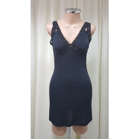 Camisola Em Microfibra Com Detalhe Em Renda Nas Alças
