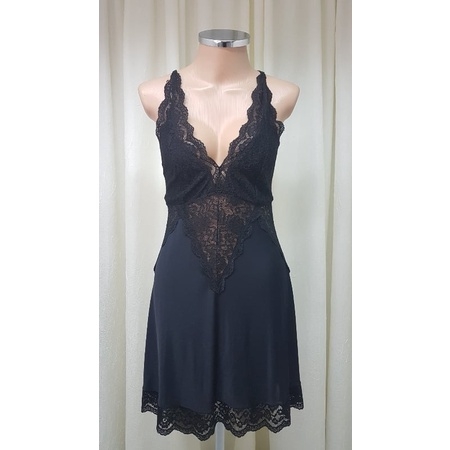 Camisola Em Microfibra Com Renda