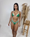 Biquini Tulum - Verde com branco - comprar online