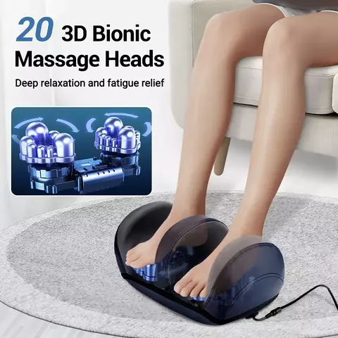 Massageador Elétrico Premium 10D para Pés, Pernas e Coxas