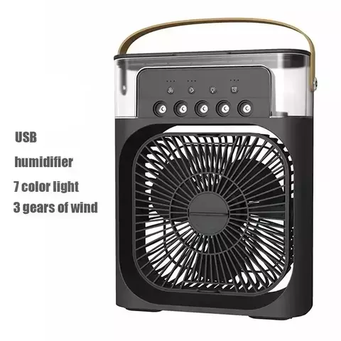Ventilador Umidificador Multifuncional 5 em 1: Frescor e Bem-Estar em Qualquer Lugar !