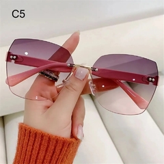 Gafas de sol sin montura Vintage para mujer - tienda en línea