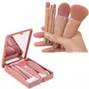 Kit compacto de brochas de maquillaje para viajes más la guía los secretos para un look impresionante