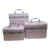 Set X3 Cofre Porta Cosmeticos Cuadriculado - tienda online
