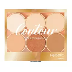 Paleta de Contorno 6 Cores Contour Febella Makeup - comprar online