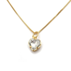Conjunto corazon dorado