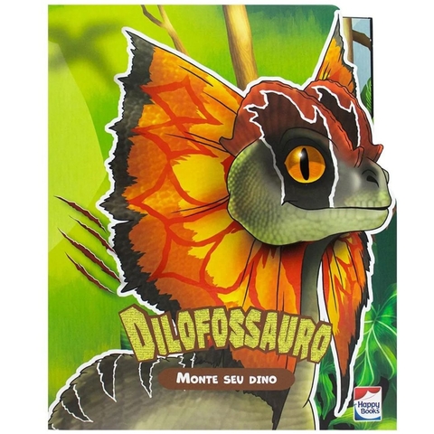 Livro Monte Seu Dino: Dilofossauro Editora Happy Books