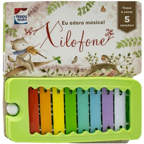 Livro Infantil Xilofone Eu Adoro Musica Editora Happy Books