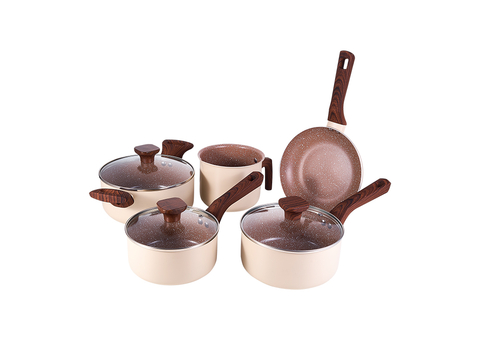 Jogo De Panela 5 Peças Creme Pratic Cook Mimo Style