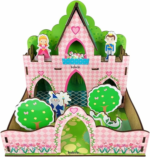 Quebra Cabeça 3D Castelo Princesa e Seu Reino Babebi