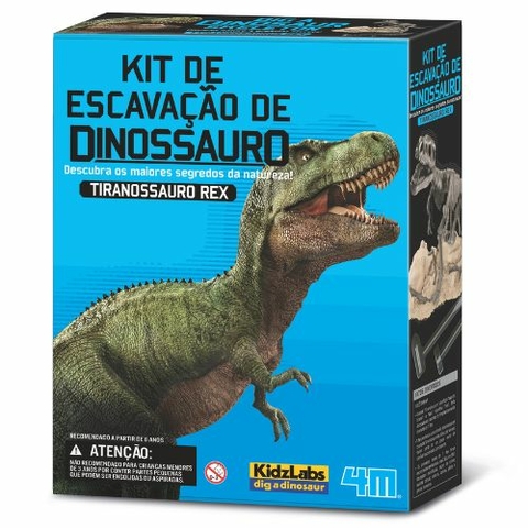 Kit De Escavação Tiranossauro Rex Kosmik Brinquedo Educativo