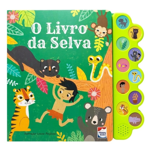 Livro Infantil Encantos Sonoros: O Livro Da Selva HappyBooks