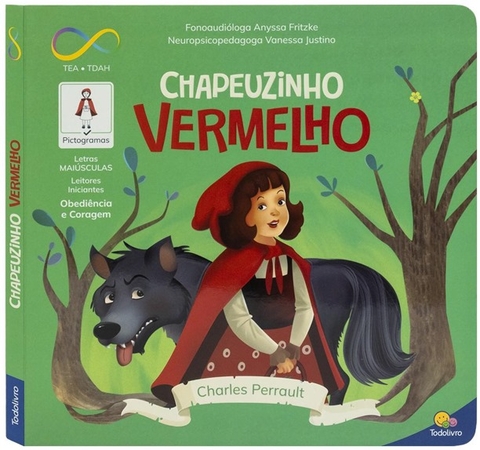 Livro Infantil Chapeuzinho Vermelho Neurodiversidade Tdah Tea
