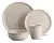Aparelho De Jantar Caoba Beige Conjunto 16 Pçs