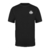 Camiseta Long line Ironside preta com logo frontal em branco.