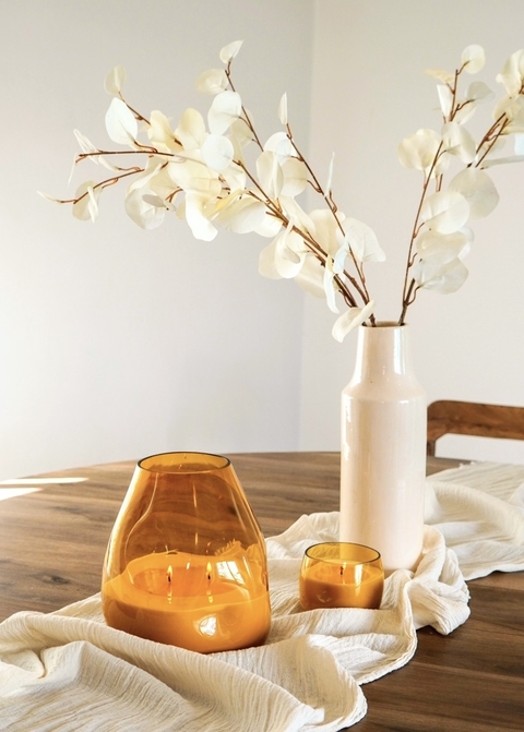 Vela Amorfa Ambar chica