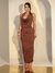 Vestido Jade Marrom - Boutique da Onça
