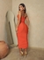 Vestido Isabela Laranja - Boutique da Onça