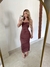 Vestido Isabela Marrom Escuro - comprar online