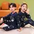 Conjunto de roupas de inverno para crianças, pijama para meninos e meninas, con - loja online